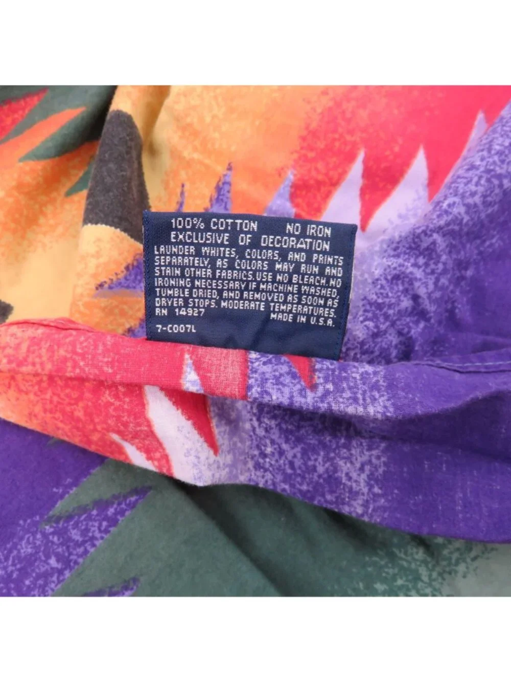 Ralph Lauren Canyon Bright Ruffle Rectangle Pillow Sham Southwestern Bedding VTG